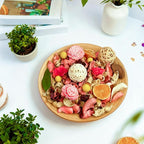 Spring Potpourri Bag,Mulberry Scented Potpourri Bowl Filler, Vase Filler,Pink Decorative Dried Flower, Valentine's Day Decor(20 oz)