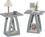 End Table, Side Table, Nightstand, Sofa Side Table with Shelf, Modern End Table for Living Room, Bedroom