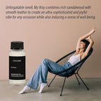 My Way Hotel Diffuser Oil & Home Luxury Fragrance Scents -120ml- Comforting Sandalwood, Cedarwood & Iris - Aromatherapy Oil Blends My Way Fragrance Essential Oils for Diffuser