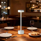 Modern Cordless Table Lamp Rechargeable, Aluminum Touch Lamp & 4000mAh Battery Operated, 3000K LED Table Lamps for Home Decor, Dining, Reading, Desk, Bedroom, Gift
