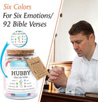 NewEleven Valentines Day Gifts For Husband - Husband Gifts, Christian Gift For Him, Husbands - Inspirational, Valentines Day Gift For Hubby From Wife, Her - Bible Verse Jar