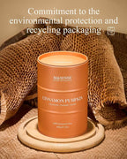 M&SENSE Cinnamon Pumpkin Scented Candles Large,Christmas Soy Candles,21.2oz 120 Hour Slow Burning,Aromatherapy Candle for Stress Relief Meditation Relaxing,Christmas Decor