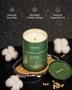 M&SENSE Jasmine Scented Candles Large, Natural Soy Candles 21.2oz 120 Hour Slow Burning,Aromatherapy Candle for Stress Relief Meditation Relaxing