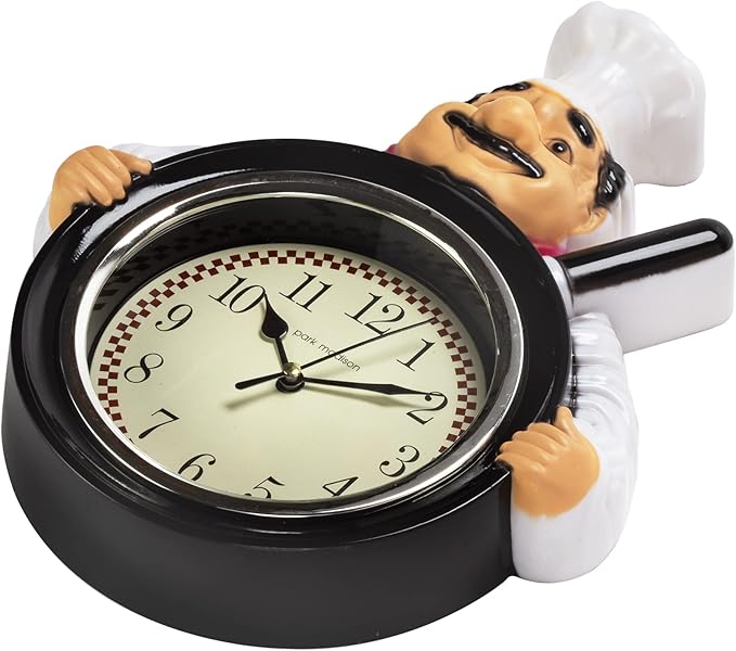 Park Madison 11 Inch Chef Quality Quartz Battery Operated 3 Dimensional Easy to Read Kitchen Dinning Hall Restaurant Café 13767 13767