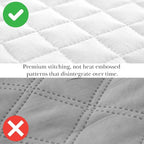 Southshore Fine Living, Inc. XL Twin Quilt Set, Microfiber Quilted Bedspread, White Bedding Twin Coverlet w/Pillow Sham, Pet Hair Resistant Bedding Coverlet Set, Quilted Comforter, Bright White Quilt