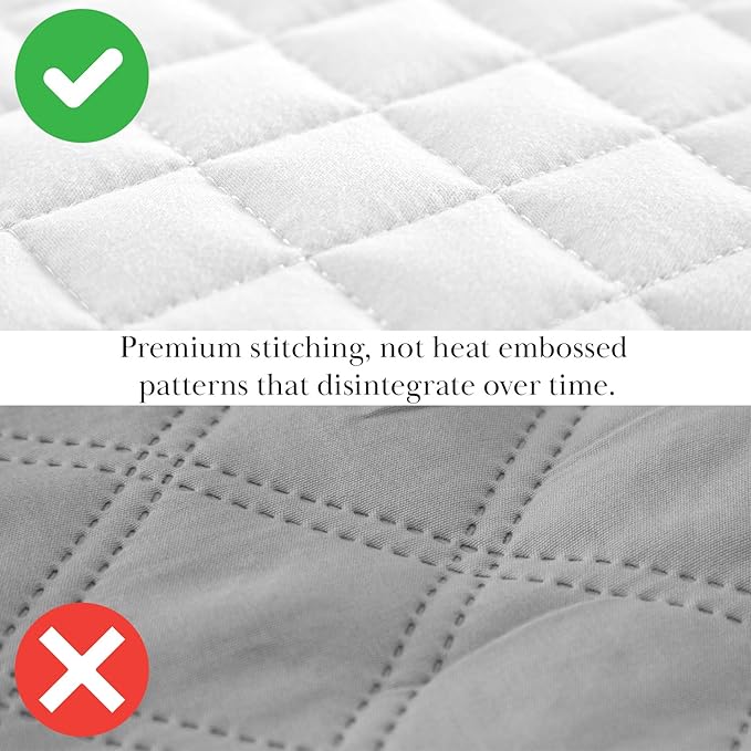 Southshore Fine Living, Inc. King Quilt Bedding Set with Shams, Coverlet Quilt King Size Bedspread, Luxury Bedding, Bed Spread for Kings/California Kings, Lightweight Quilted Comforter, White Quilts