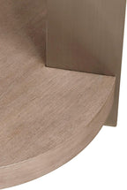 Liberty Furniture Harlow Living Room Chairside Table - Sandstone & Satin Nickel
