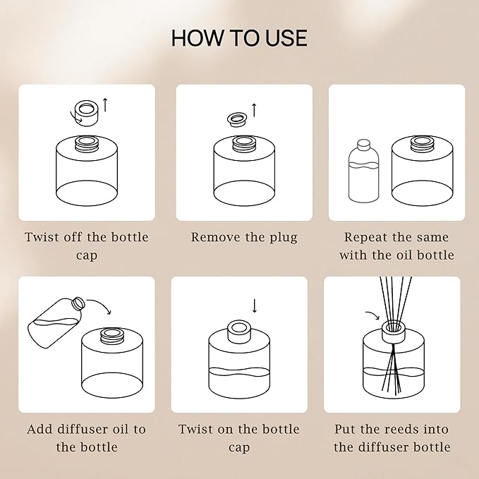 VINEVIDA Reed Diffuser for Home & Bathroom | Long-Lasting Scent Sticks Set | Oil Stick Diffuser | Bathroom Scent - Room Fragrance No. 3600 - Inspired by: Aventus