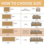 HAOMAIJIA Boho Couch Covers for Sofa, Waterproof Couch Cover for Dogs Soft Chenille Jacquard Non Slip Sofa Covers for Pets Washable Couch Protector (Brown, 36.5" x 82" 1 Pack)