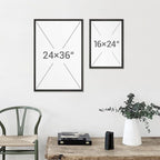 MUDECOR Framed Wall Art Print Set Soft Pastel Landscape Serene Waters and Reflections Illustrations Modern Art Boho Decorative Colorful Chic for Living Room, Bedroom, Office - 16"x24"x3 Black