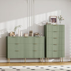 GarveeHome 5 Drawers Dresser for Bedroom, Fluted Dresser Chest of Drawers with Handle, Wood Modern Dressers for Closet, Bedroom Furniture Storage Organizer for Living Room, Hallway