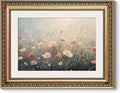 ARPEOTCY Vintage Gold Framed Wall Art Decor, Colorful Wildflower Picture, Vintage Flower Wall Art for Living Room Bedroom Office, Canvas Print Painting, Retro Bathroom Decor, 11x14 Inch