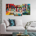 Novatique The Last Supper Wall Art Graffiti Wall Art Religious Posters Christian Wall Decor Prints Modern Graffiti Art Jesus Poster for Living Room Bedroom, 20 ”x 28 ”x 3Pcs