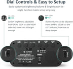 Digital Dual Alarm Clock for Bedroom, Easy to Set, 0-100% Dimmer, USB Charger, 5 Sounds Adjustable Volume, Weekday/Weekend Mode, Snooze, 12/24Hr, Battery Backup, Compact Clock for Bedside