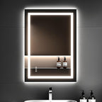 36x24 LED Bathroom Mirror with Lights – Anti-Fog, Dimmable, Backlit & Front Lit Lighted Vanity Mirror for Wall – Smart Bathroom Mirror with Memory Function, Shatterproof Tempered Glass
