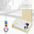 Suncatcher Gifts for Sister, Crystal Suncatcher Gift for Sister Birthday, Personalized Crystal Heart Ornaments Hanging for Windows, to My Sisters' Present Unique Gifts for Sisters