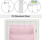 SLEEPING LAMB Over The Door Shoe Organizer for Closet, Kids Sneaker Storage for Hanging Shoe Rack for Door with Large Deep Pockets for Toddler, Girl, Baby Room Decor, Pink