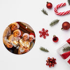 Personalized Christmas Ornaments with Picture Custom Christmas Ornament 2025 Customized Photo Ornament for Christmas Tree Ceramic Xmas Tree Decor for Family Couples Friends