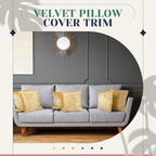 Pack of 6 Decorative Velvet Throw Pillow Covers Solid Square Soft Pillowcase Set Cushion Cases for Sofa Couch Bed Car Christmas Fall Home Decor 18 x 18 inch(Turmeric Color)