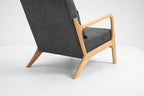 KEIKI Mid Century Modern Accent Chair, Lounge Armchair with Solid Wood Frame and Waist Cushion for Living Room, Bedroom