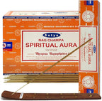 Spiritual Aura Incense Sticks and Incense Stick Holder Bundle Insence Insense Satya Incense