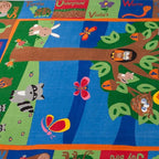 KIDCARPET.COM Forest Fun Rectangle Classroom Rug | Bordered Area Rug for Preschool Daycare Learning, 4' x 6'