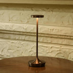 2 Pack LED Cordless Table Lamp Rechargeable，Outdoor Battery Operated Desk Lamp Touch 3 Color Dimming Portable Waterproof Night Light for Patio/Restaurant/Dining/Home (Coffee Brown)
