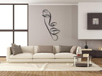 Vailla Wall Art Decor Minimalist Abstract Woman Face Wall Decoration Wooden Modern 3D Sculptures Line Drawing Wall Art Decor Female Single Line Home Hanging for Bedroom Kitchen Bathroom Living Room