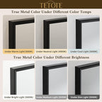 TETOTE Black Bathroom Mirror 24" x 30" Matte Black Rectangle Beveled Framed Bathroom Vanity Mirror for Over Sink, Tempered Glass, Shatterproof, Stronger Frame, Modern Farmhouse Bedroom, Entryway