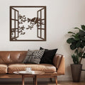 SIGNLEADER Metal Wall Art Decor Bird Silhouette on Branch Modern Abstract Wall Sculpture Hangings Home Decoration for Living Room, Bedroom, Bathroom, Kitchen, Outdoor - 24" Bronze