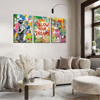 Novatique Graffiti Canvas Wall Art Banksy Art Wall Decor Modern Graffiti Art Painting Print Street Poster for Living Room Bedroom,20" x 28" x 3pcs