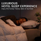 Alanzimo Goose Feathers Down Pillows Queen Size Set of 2, Hotel Collection Fluffy Bed Pillows for Sleeping, 100% Cotton Cover Soft Pillow 20x28 2 Pack