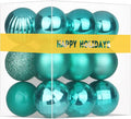 Teal 3.2" Large Christmas Balls - Christmas Tree Decoration Ornaments Shatterproof Hanging Balls for Birthday Halloween Holiday Wedding Decorations Set of 18pcs