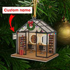 Personalized Hair Salon Christmas Ornament 2025, Custom Acrylic Flat Ornament, Holiday Tree Decoration, Gift for Hairdresser & Stylist
