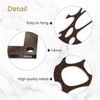 SIGNLEADER Metal Wall Art Decor Abstract Circle Minimalist Modern Abstract Wall Sculpture Hangings Home Decoration for Living Room, Bedroom, Bathroom, Kitchen, Outdoor - 24" Bronze
