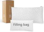 Memory Foam Pillows for Sleeping Adjustable Breathable Bed Pillow for Side, Back, and Stomach Sleepers Washable Pillow Cover Dream Cloud King Size 18X34 in