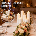 36 Pack White Pillar Candles Bulk Set, 2x3 2x6 2x8 Inch - 12 Each Size, Dripless Smokeless Clean Burning for Wedding Centerpieces, Home Decor, Church, Romantic Ambiance！