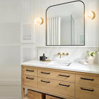 Modern Gold Globe Wall Sconce with Imitation Marble Shades Unique Textures Marble Bathroom Vanity Lighting Premium Resin Wall Light for Bedroom Living Room Staircases Hallway