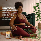 Natur IX Soy Healing Candle for Cleansing, Energy Renewal | Aromatherapy with Eucalyptus, Pine, Sage & Mint | 50 Hour Burn, Meditation & Spiritual Healing Candle with Wood Lid Base, Gift Ready 8.5 oz