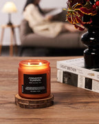 M&SENSE Ceylon Cinnamon Pumpkin Scented Candles for Home, 70 Hours Long Lasting Slow Burning 11.6oz Soy Natural Candle for Easter Holiday Birthday Gifts