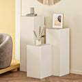 3Pcs Square Display Stand - Foldable Paper Pedestal with Square Acrylic Plate for Shoes & Handbags, Retail Store, Boutique, Home & Wedding Decor, Party Events