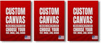 BCB Print Custom Wall Canvas Posters (Set of 3) | Personalized Framed Prints for Bedroom, Living Room & Office | Made in USA | Fast Delivery | HD Print