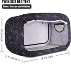 Bed Tent Twin Bed Canopy Portable Dream Tent for Adult Indoor Sleeping Tents with 2 Doors Breathable Private Space Tents, Starry Constellation