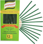Large Citronella Incense Sticks 12 Pieces per Box, Made from Natural Plants, Suitable for Outdoors, by The Pool, in The Yard