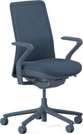 Branch Verve Chair - High Performance Executive Office Chair with Contoured Back and Adjustable Lumbar Support - High Density Foam Cushion and 3D Knit Back - Fits 5' to 6', Up to 275 lbs, Cobalt