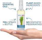 Natural Flower Power Air Freshener Spray - Odor Eliminator with Essential Oils for the Home, Car & Fabric - Cruelty Free & Vegan - Lemongrass - 2 x 4 oz