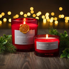 2-Pack Set Apple Cinnamon Scented Candles,Apple Pie & Kitchen Spices Natural Soy Jar Candles for Home,Highly Scented Aromatherapy Candles for Fall Holiday, Apple Cider Candle Ideal Gift for Women,Men