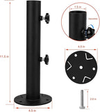 Universal Granite Umbrella Stand Tube, Stone Umbrella Tube Base for Outside, Heavy Duty Marble Flag Pole Stake Holder, Table Umbrella Tube Bracket,DIY Metal Tube Umbrella Mount