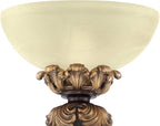 Barnes and Ivy Rita Traditional Victorian Torchiere Floor Lamp 75" Tall Carved Wood Amber Glass Shade Foot Dimmer Standing Light for Living Room Reading House Bedroom Home Office