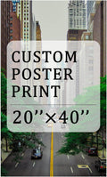 YXIMOX Custom Art Print on Premium Canvas, Personalized with Your Image or Design, Large Wall Decor for Living Room, Office, Bedroom, Custom Canvas Artwork(Unframe) (Unframe, 20"x40")